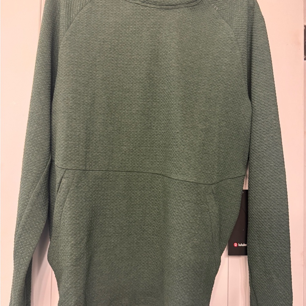 lululemon athletica Deep Green Textured Knit Zip Hoodie